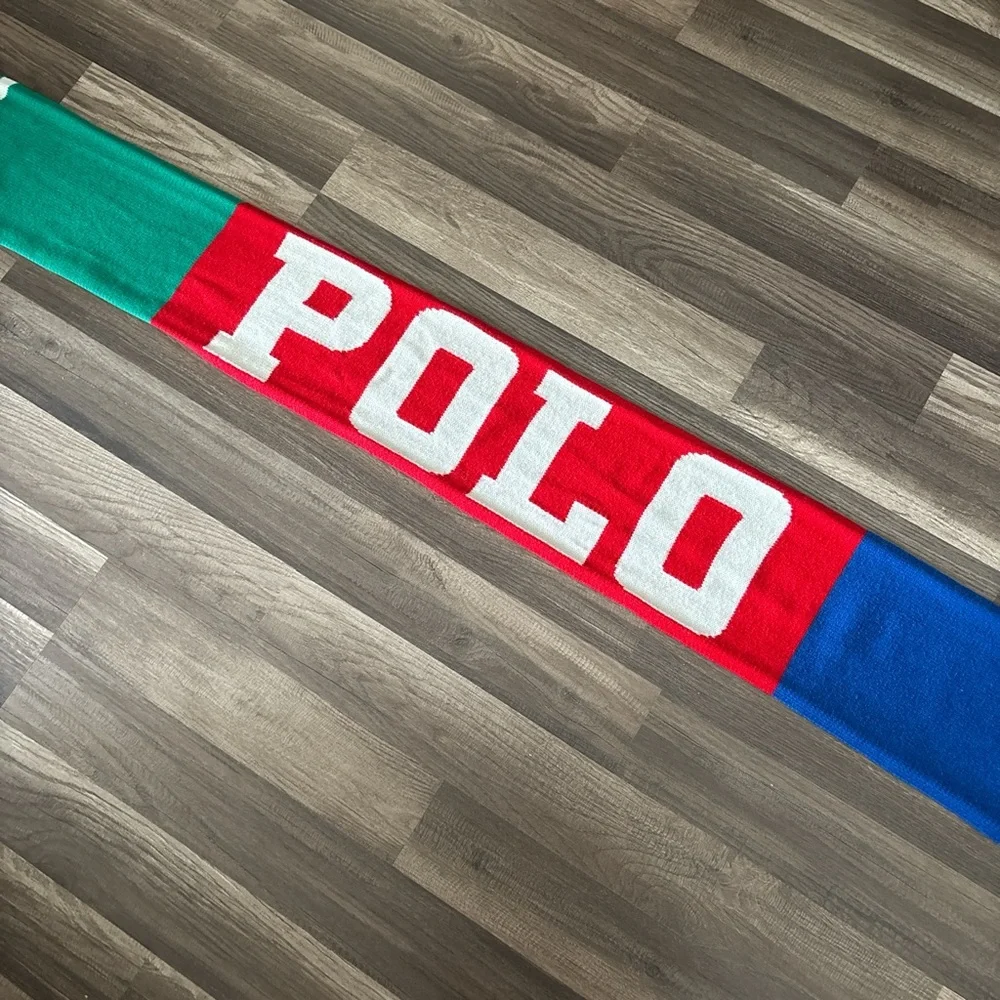 Vintage Polo Ralph Lauren multi-coloured scarf one size.